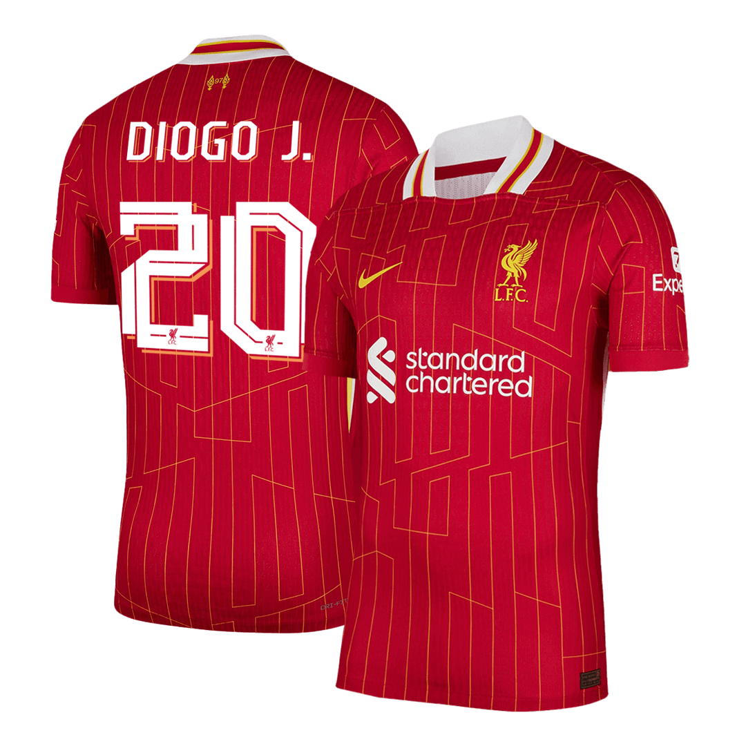 Liverpool DIOGO J. #20 Home Soccer Jersey Authentic - UCL - Pro Jersey Shop