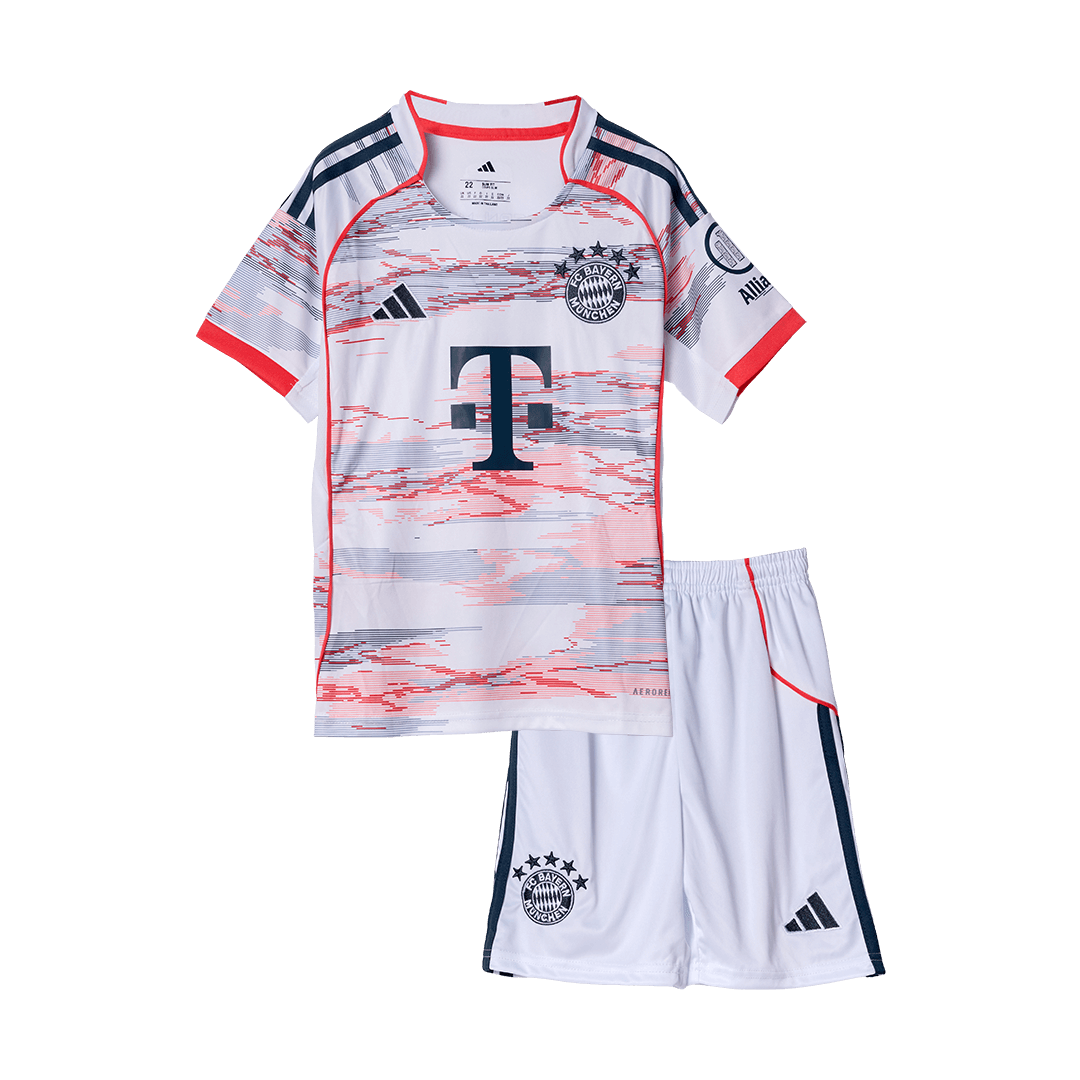 Kids Bayern Munich Away Soccer Jersey Kit 2025/26 - Pro Jersey Shop