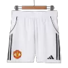 Authentic Manchester United Home Soccer Shorts 25/26 White - Pro Jersey Shop
