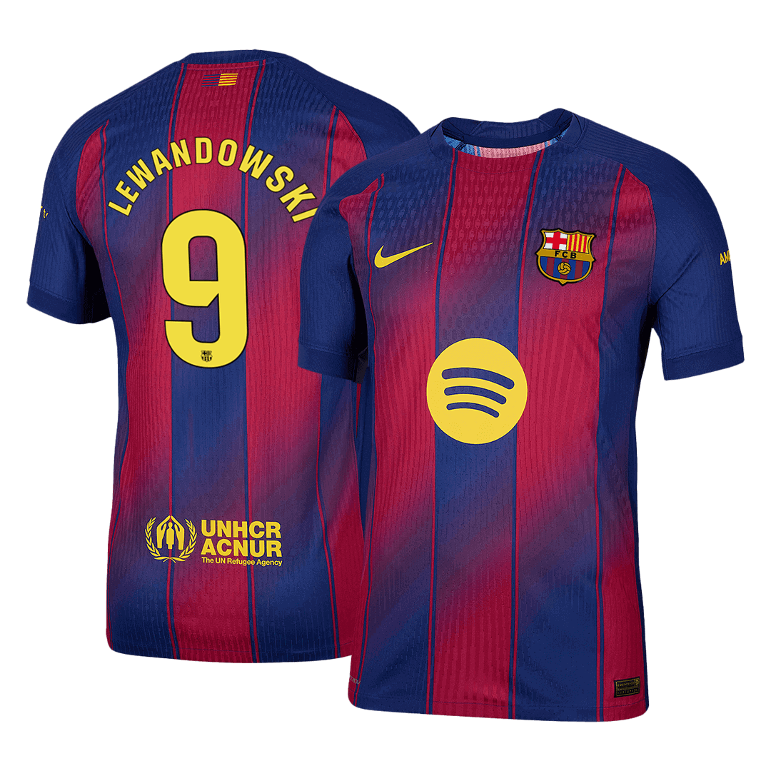Barcelona LEWANDOWSKI #9 Home Soccer Match Jersey 2025/26 - Pro Jersey Shop