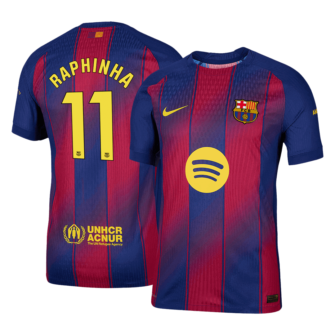 Barcelona RAPHINHA #11 Home Soccer Match Jersey 2025/26 - Pro Jersey Shop