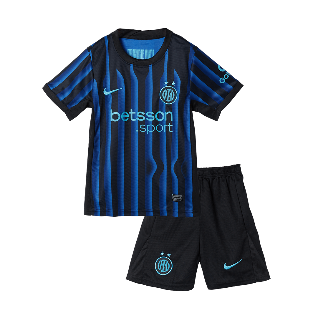 Kids Inter Milan Home Soccer Jersey Kit 2025/26 - Pro Jersey Shop