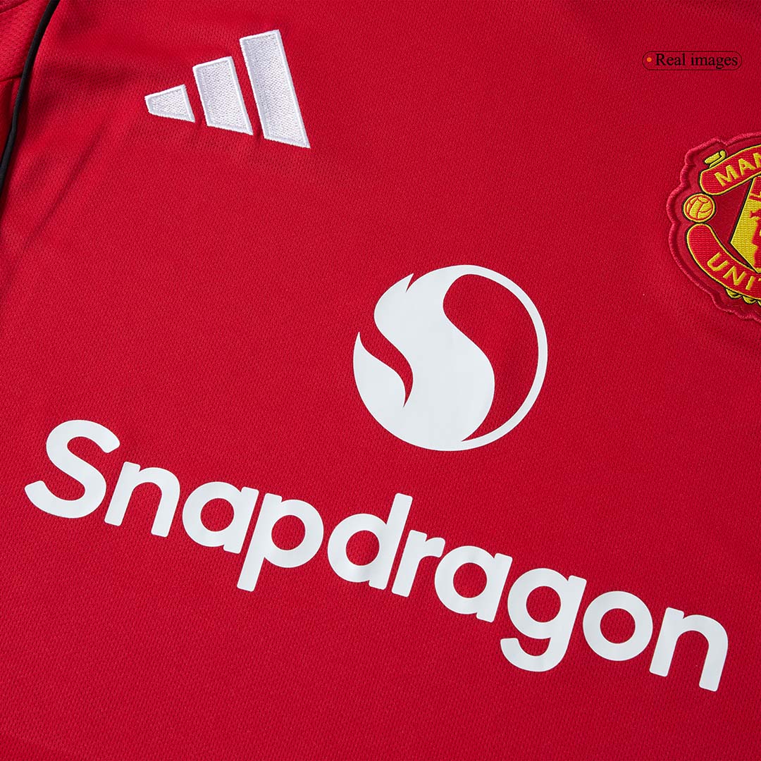 Manchester United Home Soccer Long Sleeves Fan Jersey 2025/26 - Pro Jersey Shop