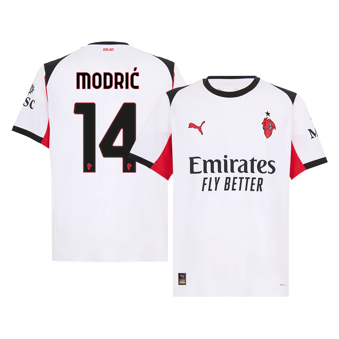 AC Milan MODRIĆ #14 Away Soccer Jersey Replica 2025/26 - Pro Jersey Shop