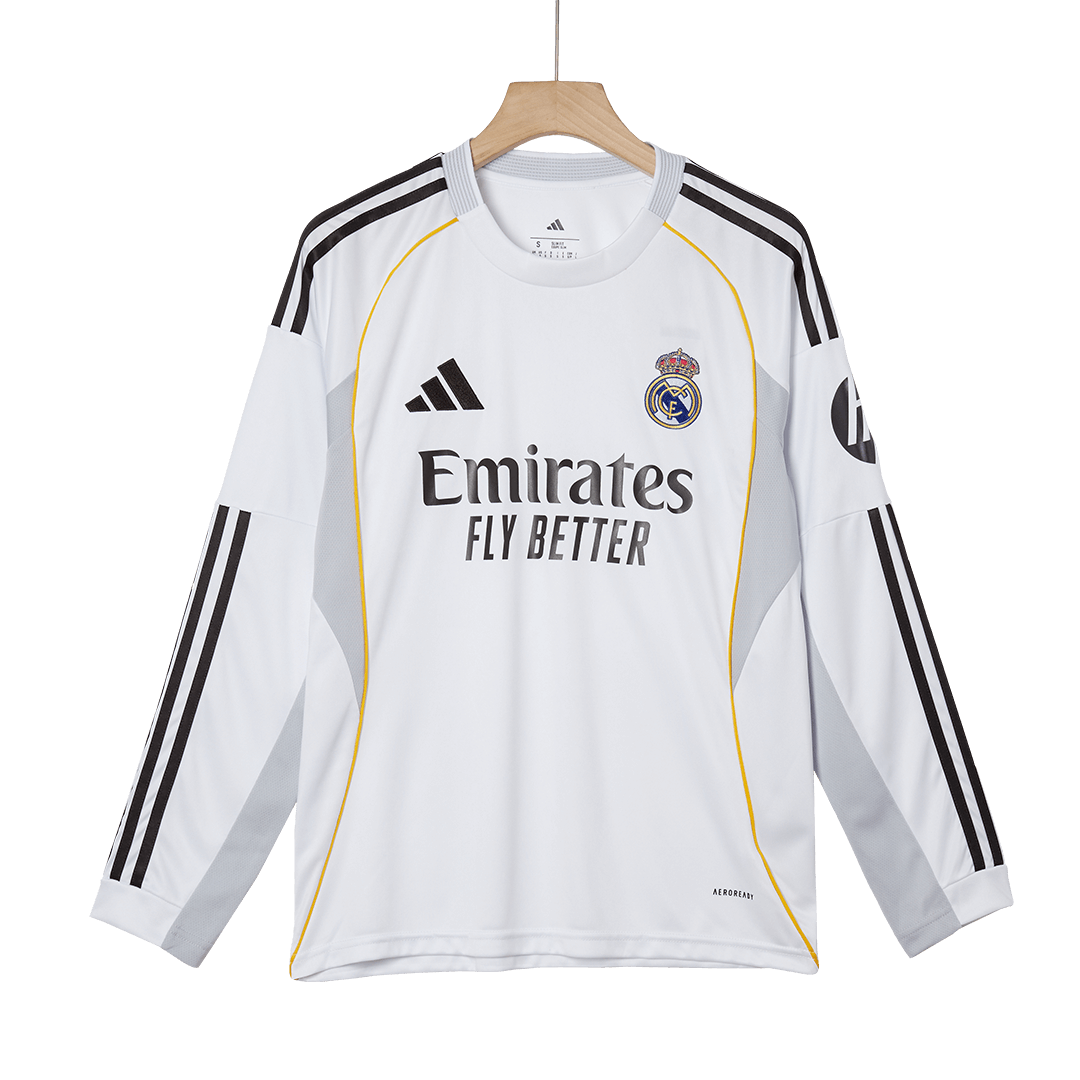 Real Madrid Home Soccer Long Sleeves Jersey Replica 2025/26 - Pro Jersey Shop