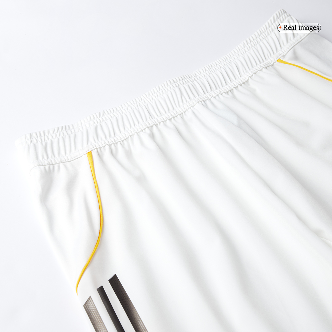 Authentic Real Madrid Home Soccer Shorts 25/26 White - Pro Jersey Shop