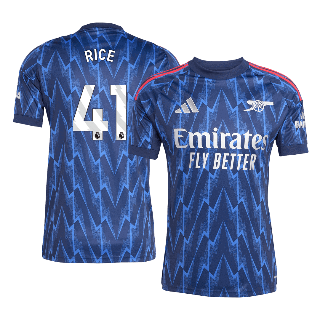 Arsenal RICE #41 Away Soccer Fan Jersey 2025/26 - Pro Jersey Shop