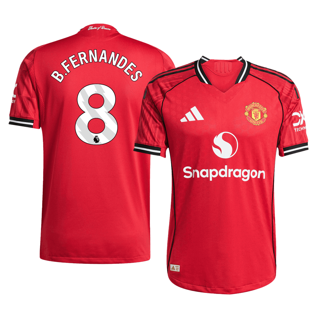 Manchester United B.FERNANDES #8 Home Soccer Match Jersey 2025/26 - Pro Jersey Shop