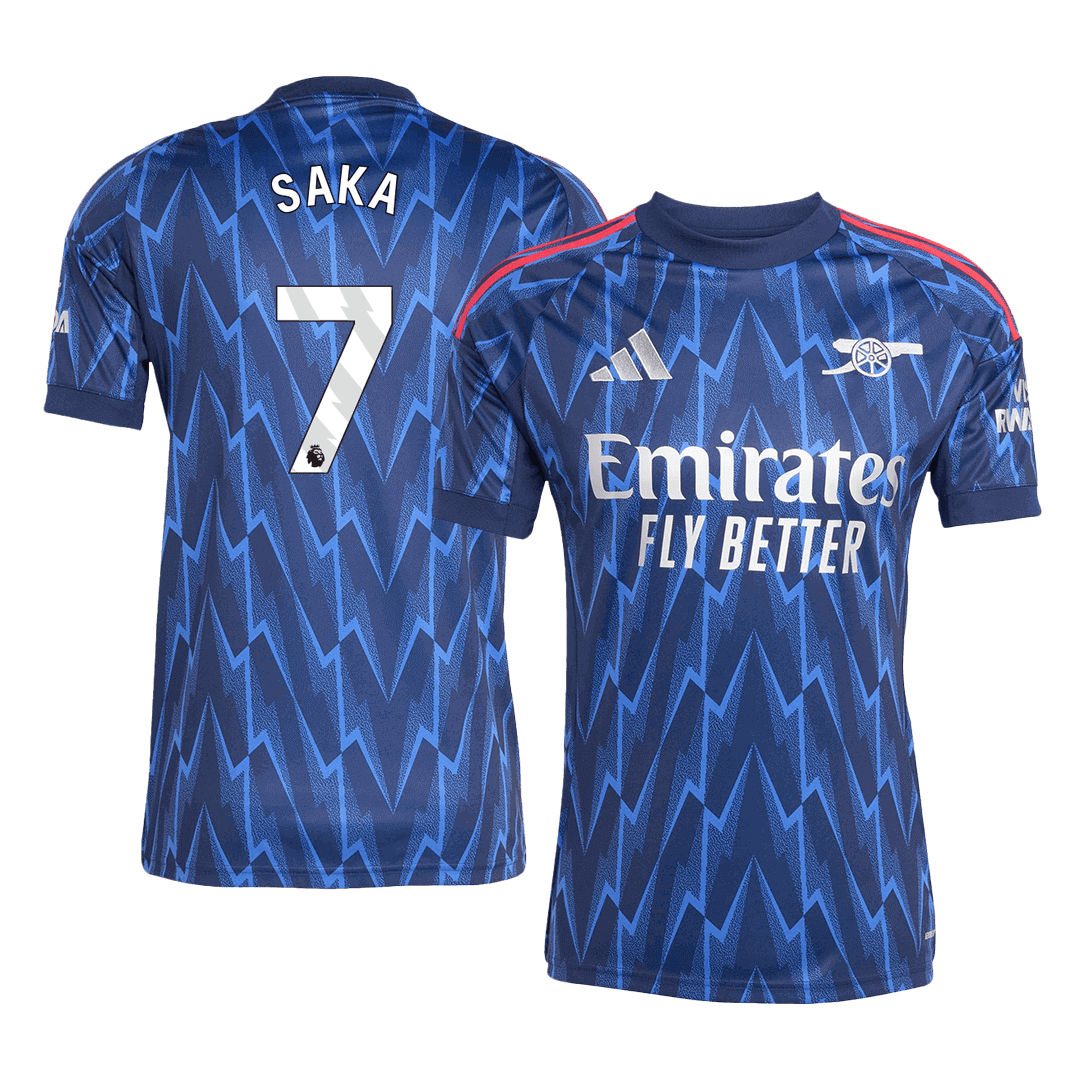 Arsenal SAKA #7 Away Soccer Fan Jersey 2025/26 - Pro Jersey Shop