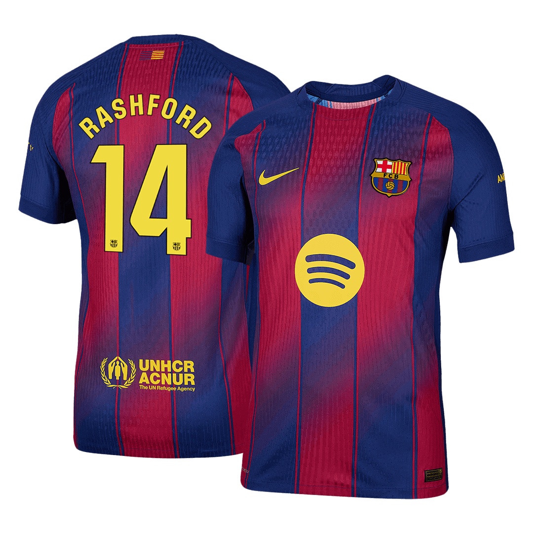Barcelona RASHFORD #14 Home Soccer Match Jersey 2025/26 - Pro Jersey Shop