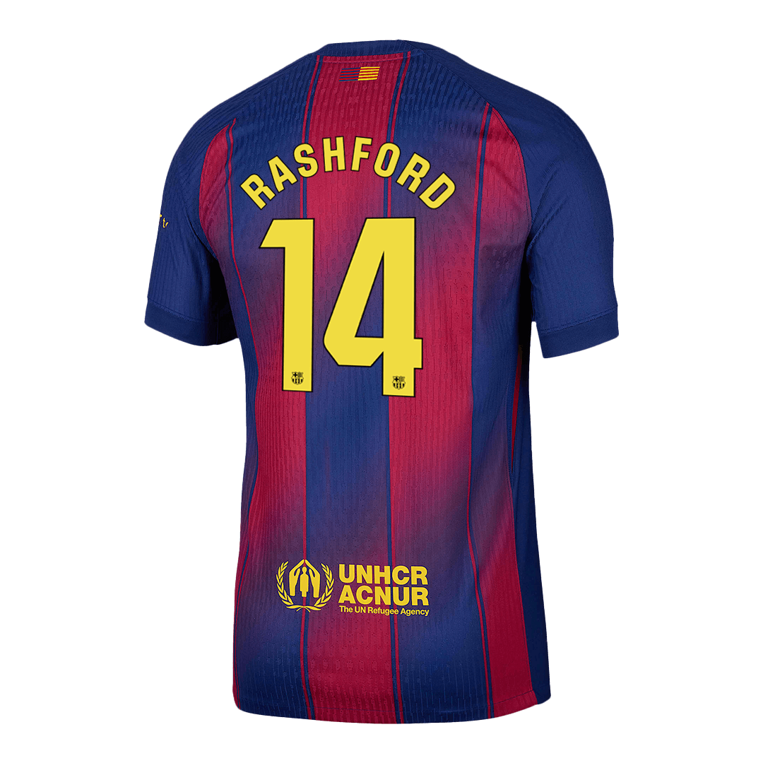 Barcelona RASHFORD #14 Home Soccer Match Jersey 2025/26 - Pro Jersey Shop