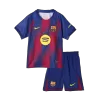 Kids Barcelona Home Soccer Jersey Kit (Jersey+Shorts) 2025/26 - Pro Jersey Shop