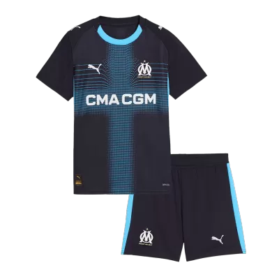 Kids Marseille Away Soccer Jersey Kit (Jersey+Shorts) 2025/26 - Pro Jersey Shop