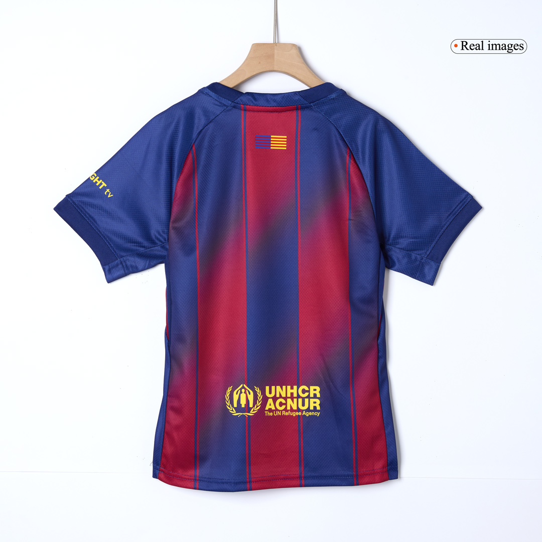 Kids Barcelona Home Soccer Jersey Kit 2025/26 - Pro Jersey Shop