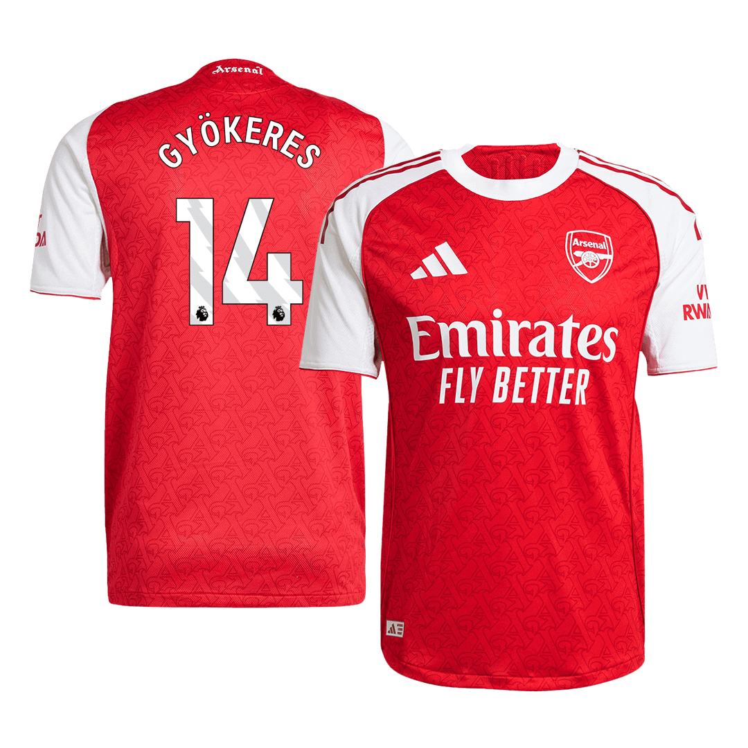 Arsenal GYÖKERES #14 Home Soccer Match Jersey 2025/26 - Pro Jersey Shop