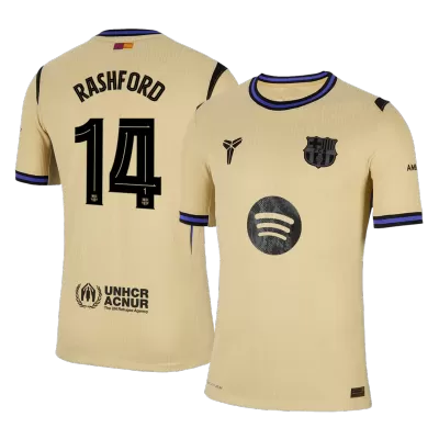 UCL Barcelona RASHFORD #14 Away Soccer Jersey Authentic 2025/26 - Pro Jersey Shop