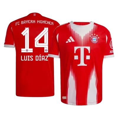 Bayern Munich LUIS DÍAZ #14 Home Soccer Jersey Authentic 2025/26 - Pro Jersey Shop