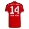 Bayern Munich LUIS DÍAZ #14 Home Soccer Jersey Authentic 2025/26 - Pro Jersey Shop