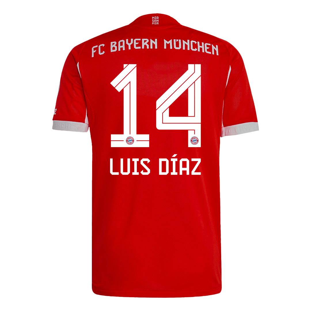 Bayern Munich LUIS DÍAZ #14 Home Soccer Match Jersey 2025/26 - Pro Jersey Shop