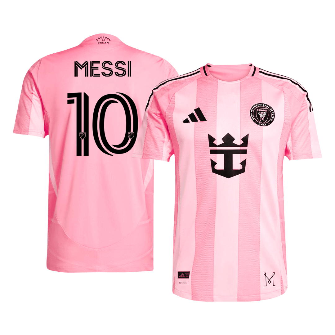 Men's Authentic MESSI #10 Inter Miami CF Home Soccer Jersey Shirt 2025 - Player Version - Pro Jersey Shop