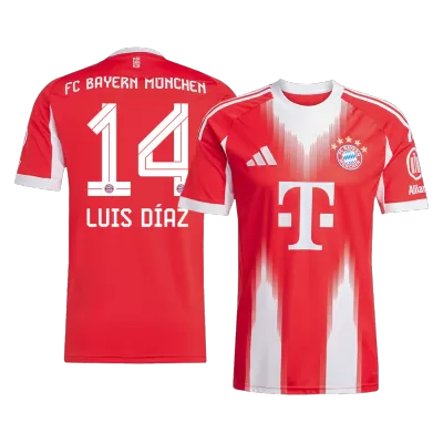Bayern Munich LUIS DÍAZ #14 Home Soccer Jersey Replica 2025/26 - Pro Jersey Shop