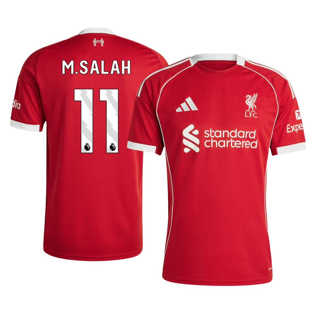 Liverpool M.SALAH #11 Home Soccer Jersey Replica 2025/26 - Pro Jersey Shop