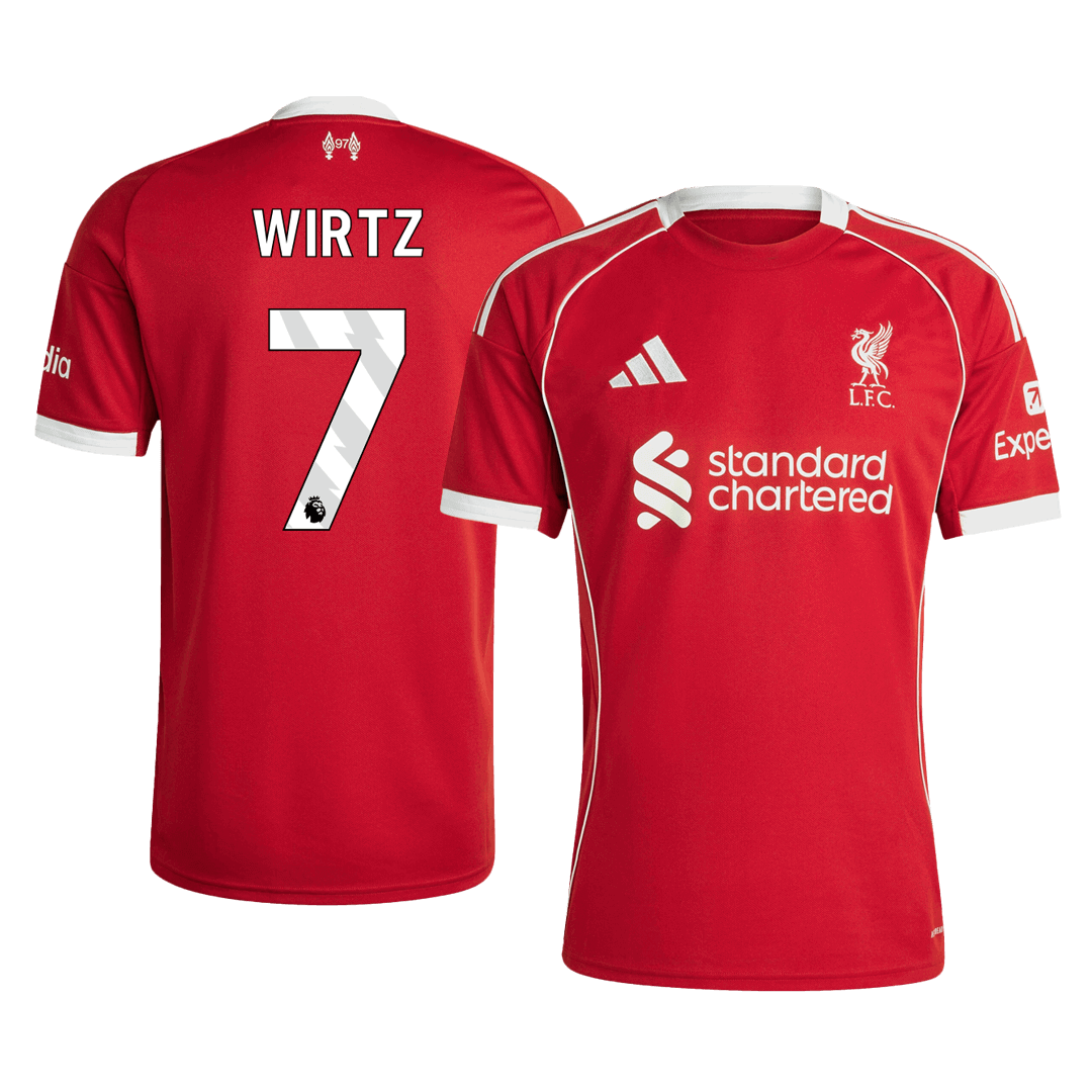 Liverpool WIRTZ #7 Home Soccer Jersey Replica 2025/26 - Pro Jersey Shop
