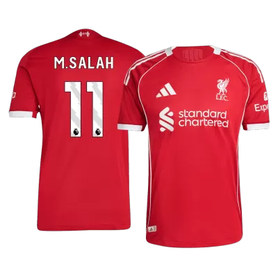 Liverpool M.SALAH #11 Home Soccer Jersey Authentic 2025/26 - Pro Jersey Shop