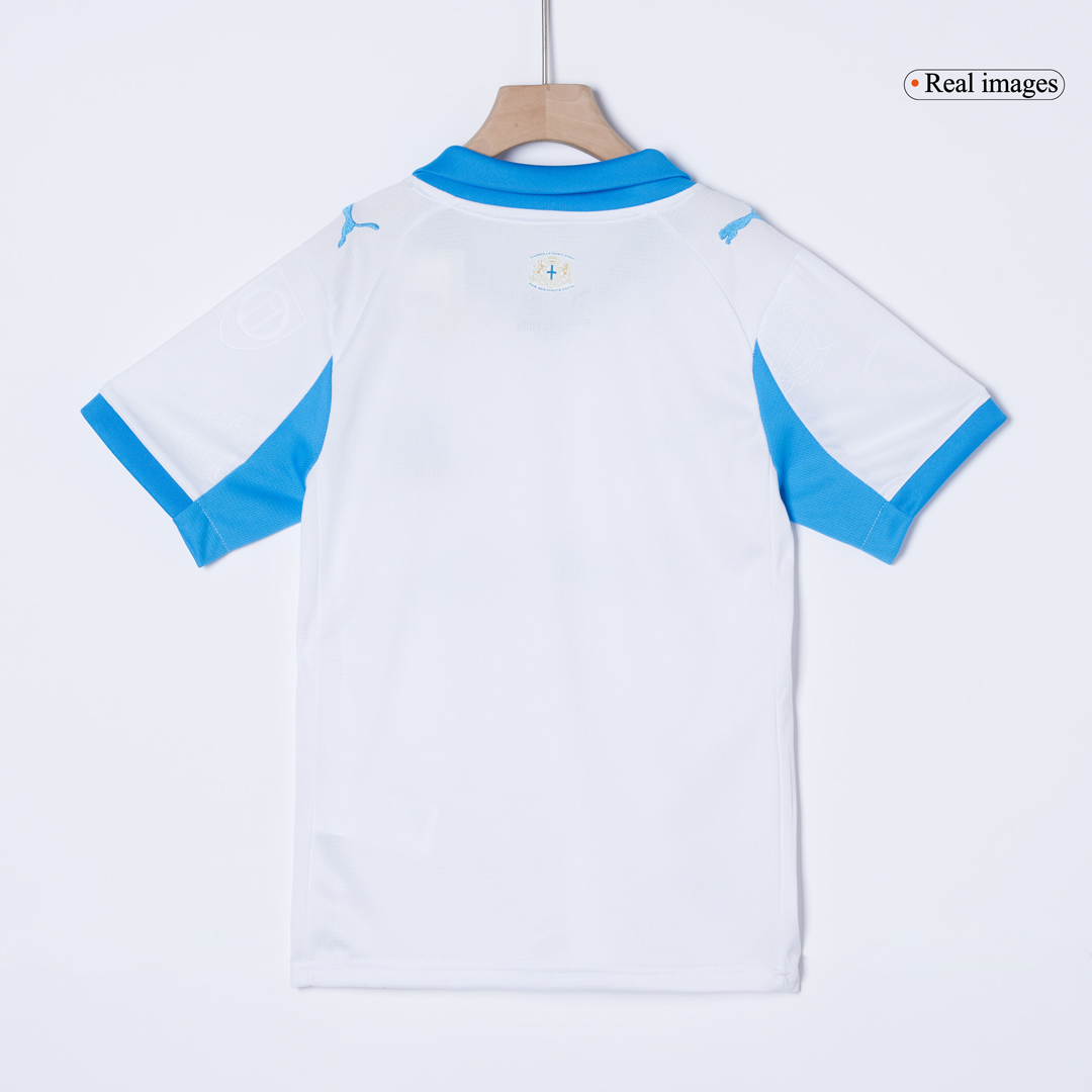 Kids Marseille Home Soccer Jersey Kit 2025/26 - Pro Jersey Shop