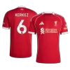 Liverpool KERKEZ #6 Home Soccer Jersey Replica 2025/26 - Pro Jersey Shop
