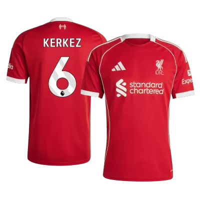 Liverpool KERKEZ #6 Home Soccer Jersey Replica 2025/26 - Pro Jersey Shop