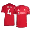 Liverpool VIRGIL #4 Home Soccer Jersey Authentic 2025/26 - Pro Jersey Shop