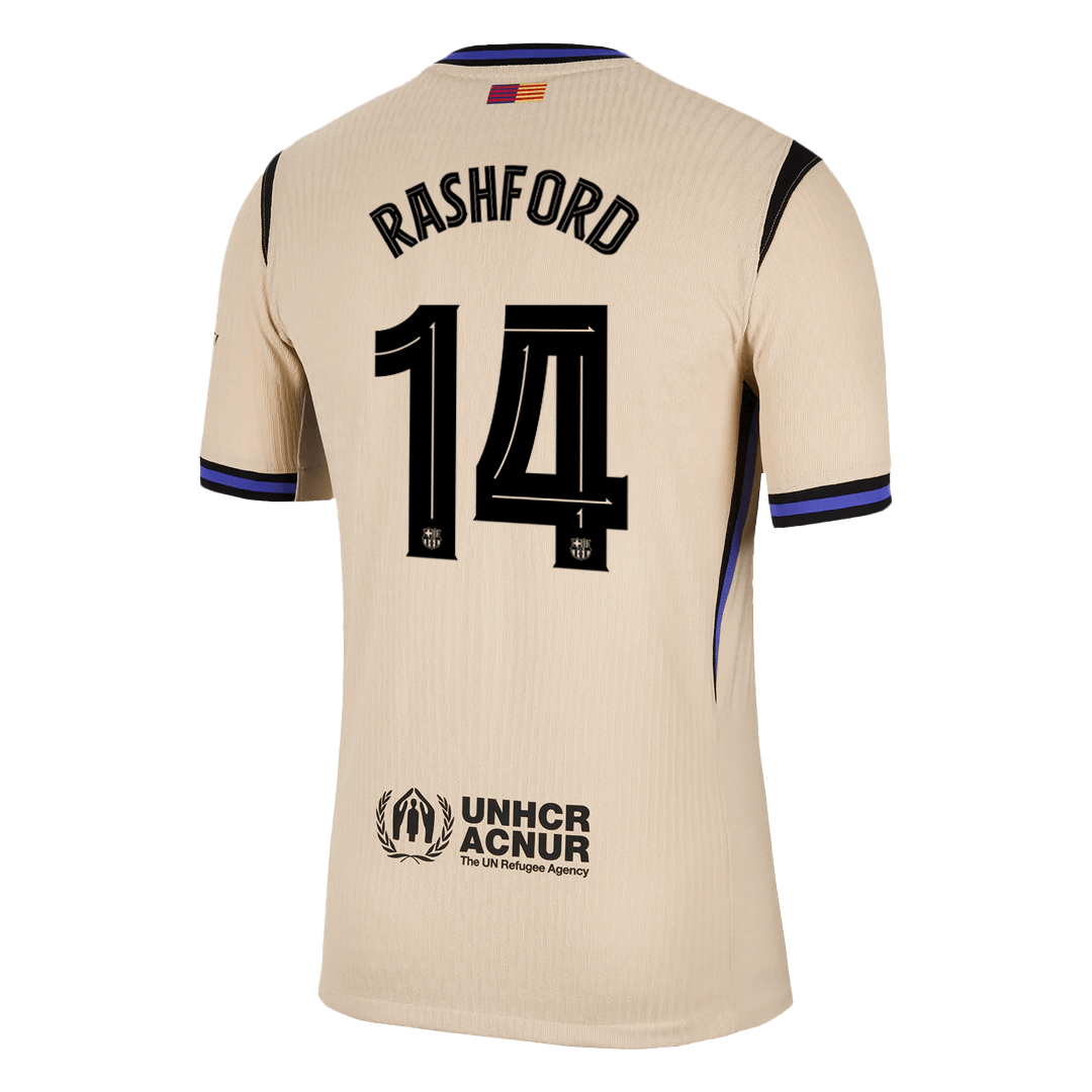 Barcelona RASHFORD #14 Away Soccer Match Jersey 2025/26 UCL - Pro Jersey Shop
