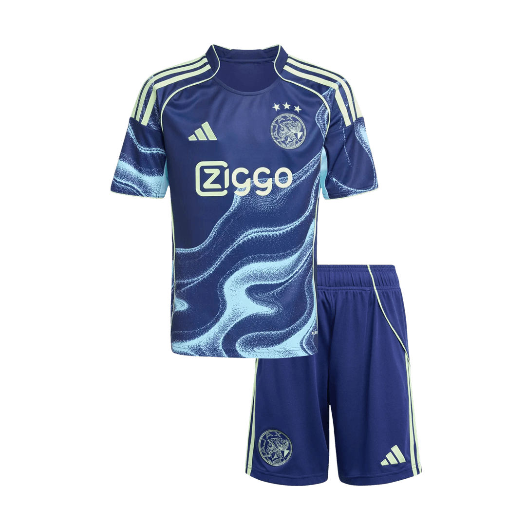 Kids Ajax Away Soccer Jersey Kit 2025/26 - Pro Jersey Shop