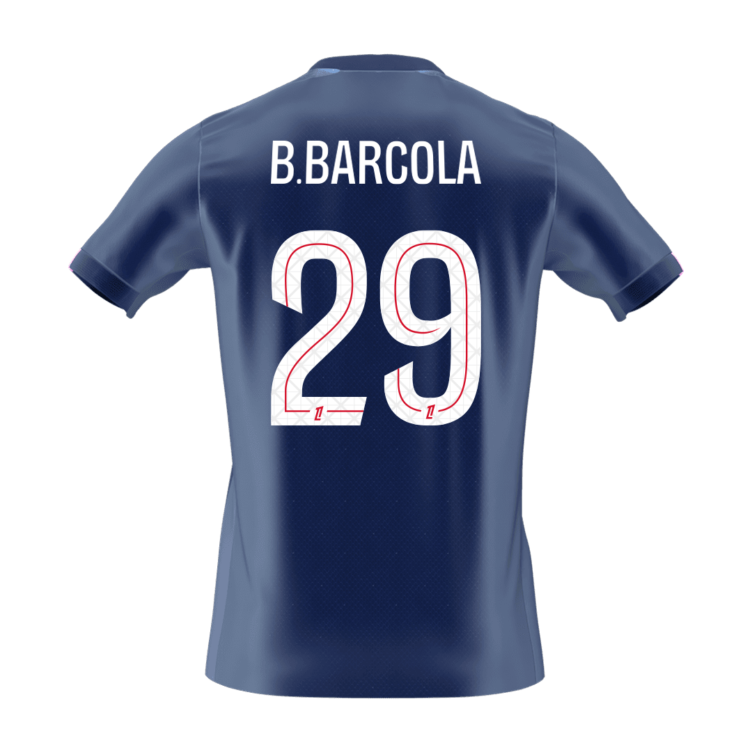 PSG B.BARCOLA #29 Home Soccer Fan Jersey 2025/26 - Pro Jersey Shop