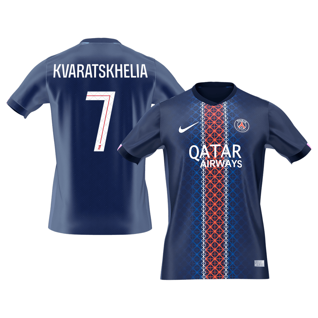 PSG KVARATSKHELIA #7 Home Soccer Fan Jersey 2025/26 - Pro Jersey Shop