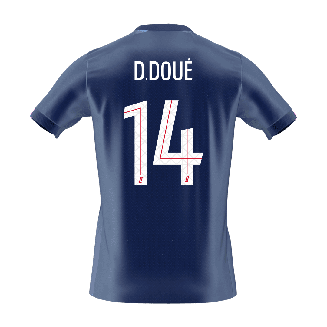 PSG D.DOUÉ #14 Home Soccer Fan Jersey 2025/26 - Pro Jersey Shop