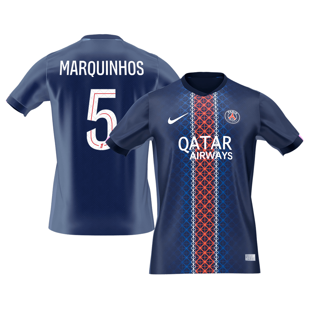 PSG MARQUINHOS #5 Home Soccer Fan Jersey 2025/26 - Pro Jersey Shop