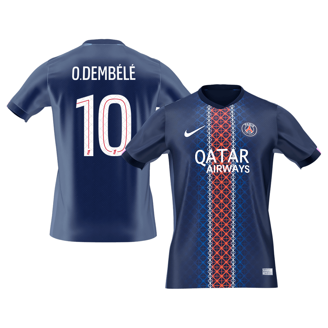 PSG O.DEMBÉLÉ #10 Home Soccer Fan Jersey 2025/26 - Pro Jersey Shop