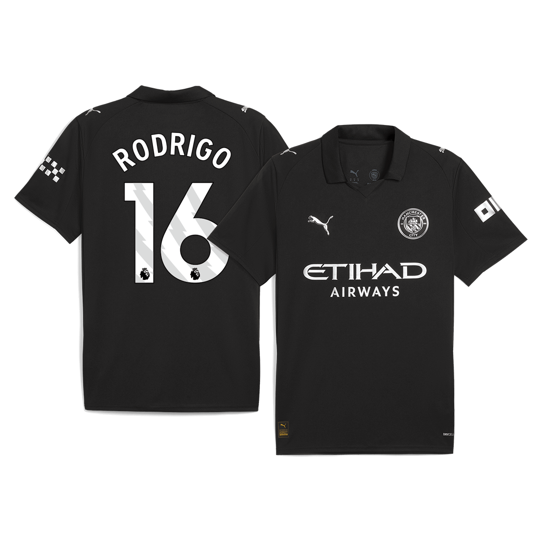 Manchester City RODRIGO #16 Away Soccer Fan Jersey 2025/26 - Pro Jersey Shop