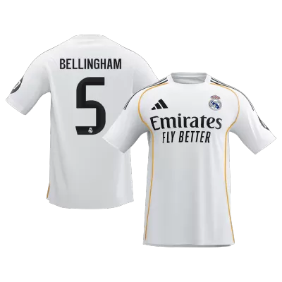 Real Madrid BELLINGHAM #5 Home Soccer Jersey Replica 2025/26 - Pro Jersey Shop