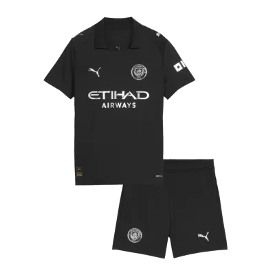 Kids Manchester City Away Soccer Jersey Kit (Jersey+Shorts) 2025/26 - Pro Jersey Shop