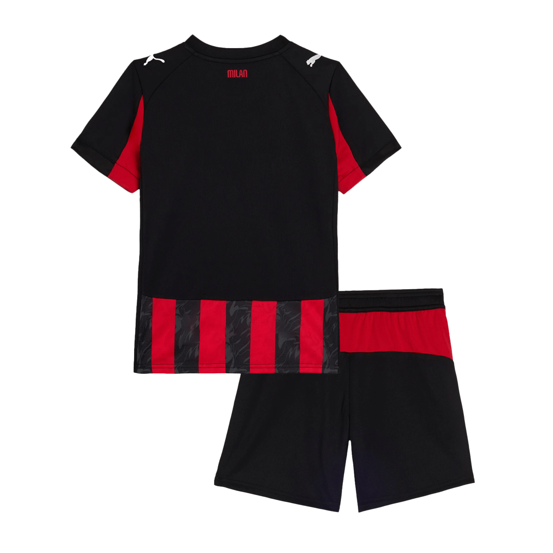Kids AC Milan Home Soccer Jersey Kit 2025/26 - Pro Jersey Shop