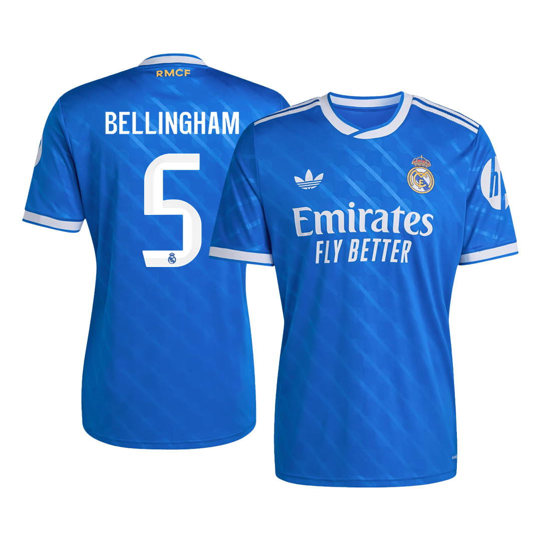 Real Madrid BELLINGHAM #5 Third Away Soccer Fan Jersey 2025/26 - Pro Jersey Shop