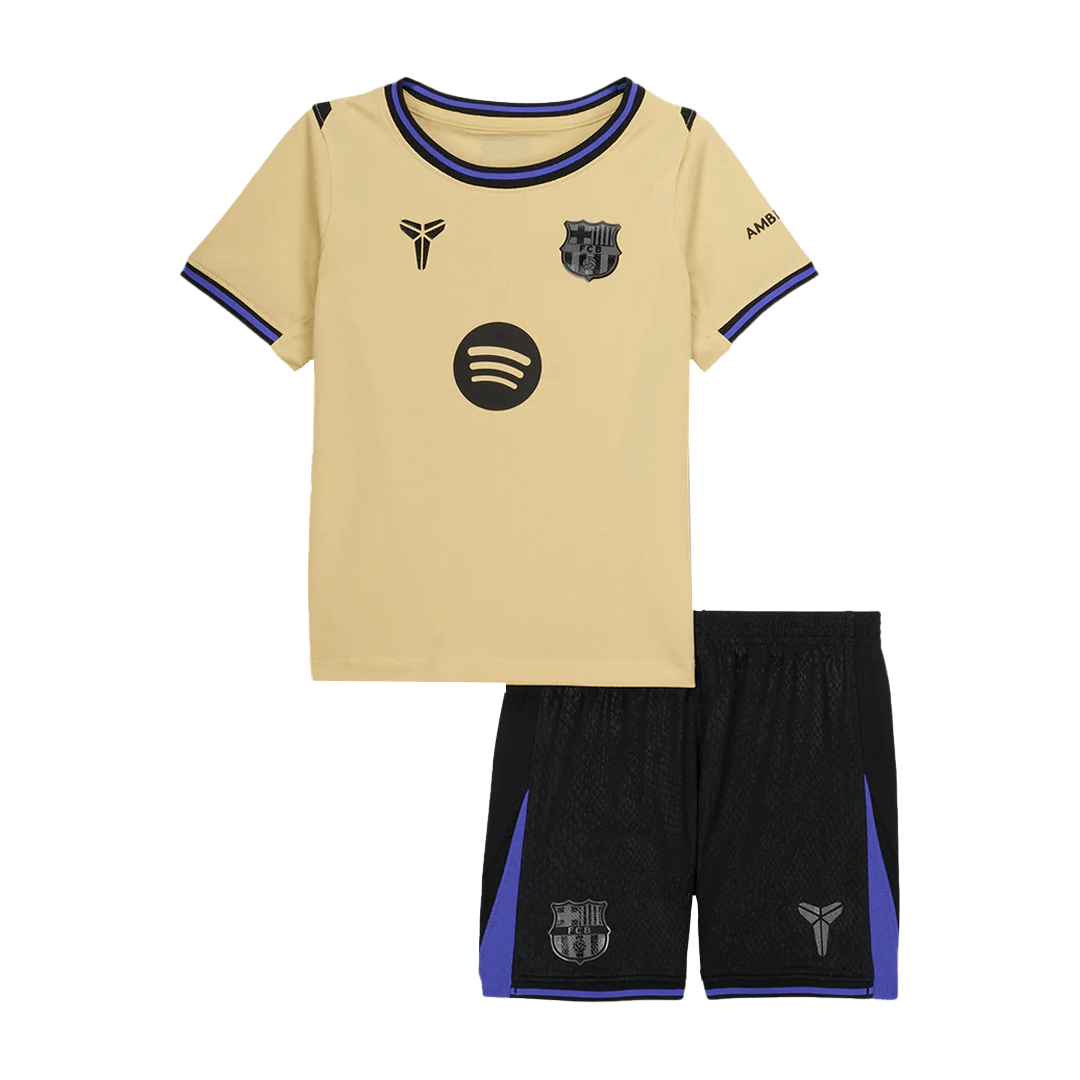 Kids Barcelona x Kobe Away Soccer Jersey Kit 2025/26 - Pro Jersey Shop