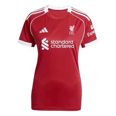 Women Liverpool Home Soccer Jersey 2025/26 - Pro Jersey Shop