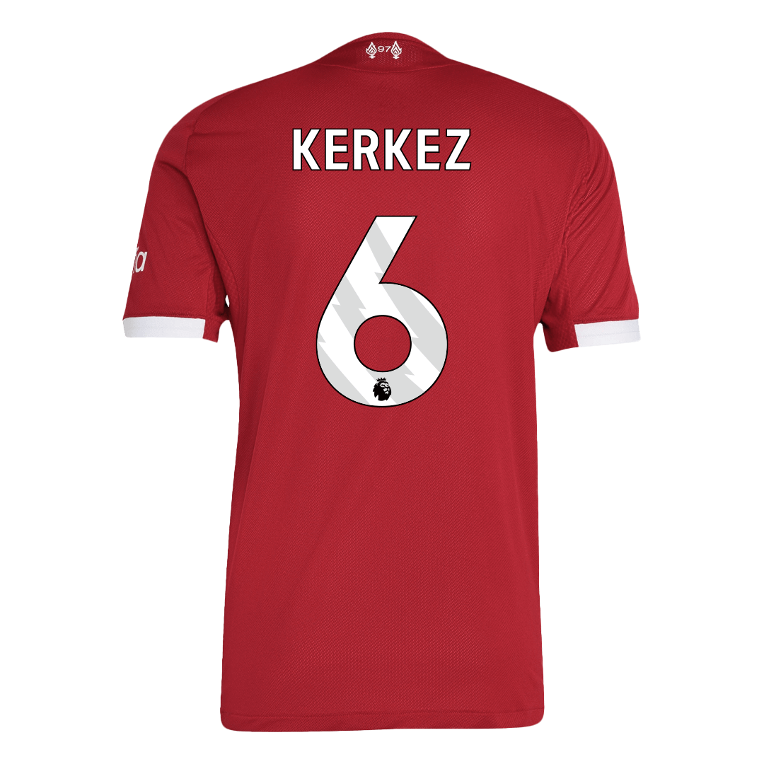 Liverpool KERKEZ #6 Home Soccer Jersey Authentic 2025/26 - Pro Jersey Shop
