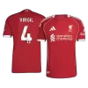 Liverpool VIRGIL #4 Home Soccer Jersey Authentic 2025/26 - Pro Jersey Shop
