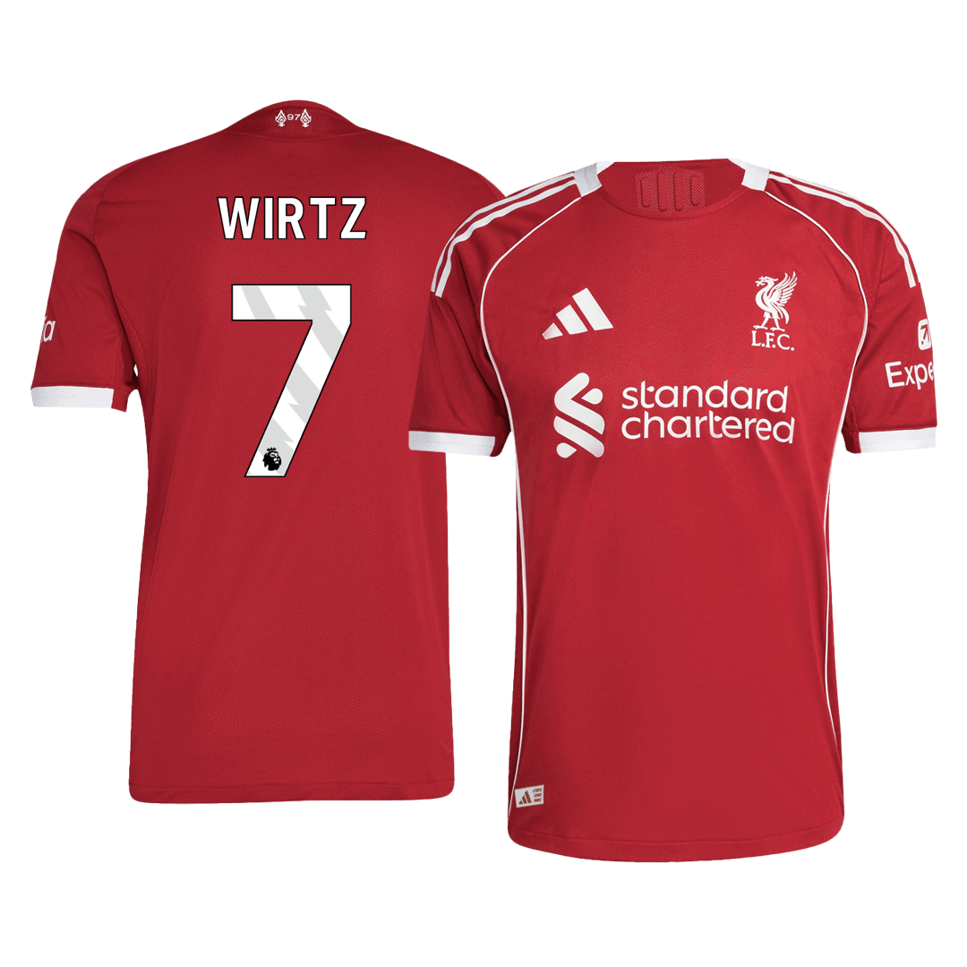 Liverpool WIRTZ #7 Home Soccer Jersey Authentic 2025/26 - Pro Jersey Shop