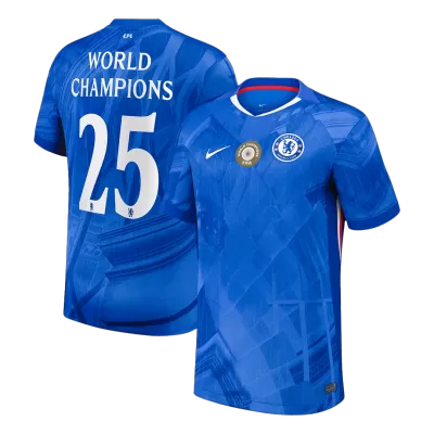 Chelsea WORLD CHAMPIONS #25 Home Soccer Fan Jersey 2025/26 - Pro Jersey Shop